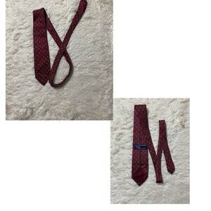 Vintage Polo Ralph Lauren X Saks Fifth Avenue Red Geometric Tie (EUC)